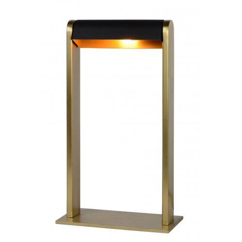 LUCIDE LORAS Table lamp G9/max 33W Satin Brass / Black stolní lampa - obrázek