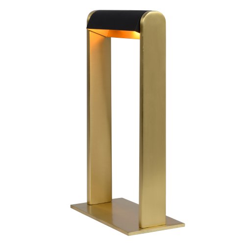 LUCIDE LORAS Table lamp G9/max 33W Satin Brass / Black stolní lampa - obrázek