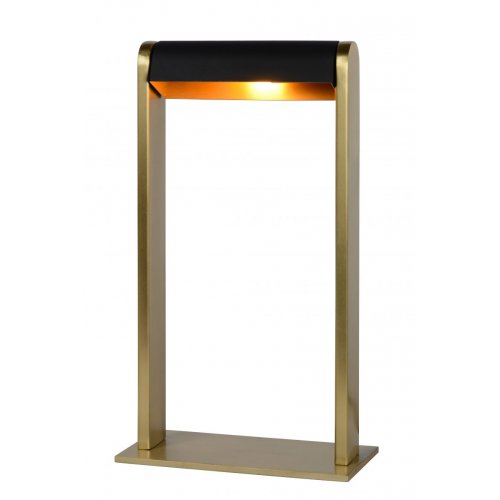 LUCIDE LORAS Table lamp G9/max 33W Satin Brass / Black stolní lampa