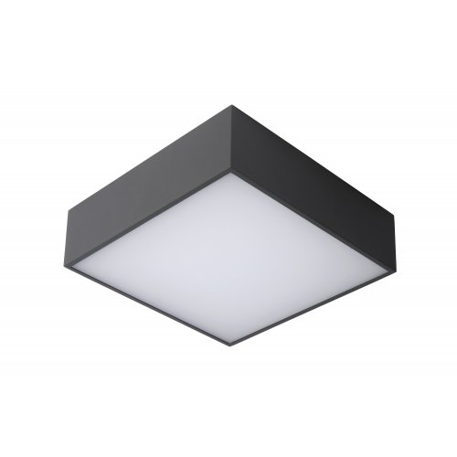 LUCIDE ROXANE Ceiling Light Led Square10W  Anthraci venkovní svítidlo - obrázek