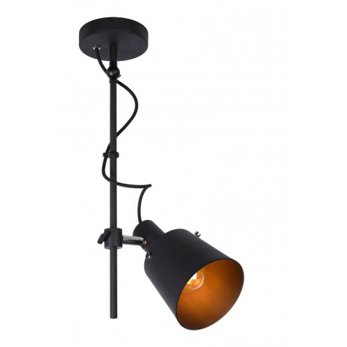 LUCIDE QUINNY Ceiling spot Light E27/40W H 50cm Black - obrázek