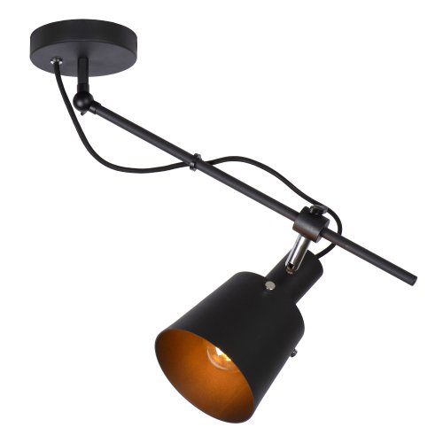 LUCIDE QUINNY Ceiling spot Light E27/40W H 50cm Black - obrázek