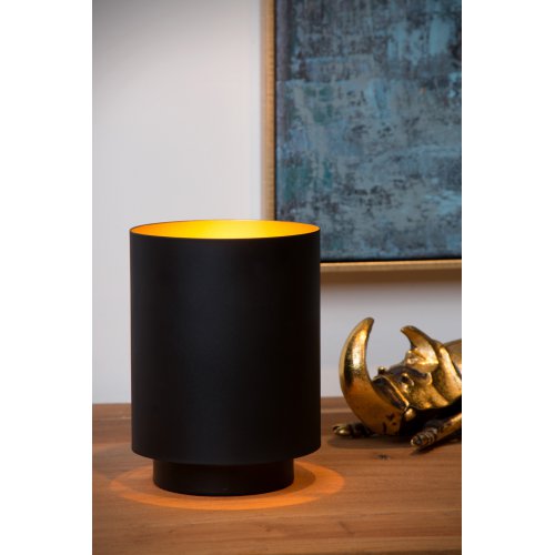 LUCIDE SUZY Table lamp E14/40W Round Black/Gold stolní lampa - obrázek