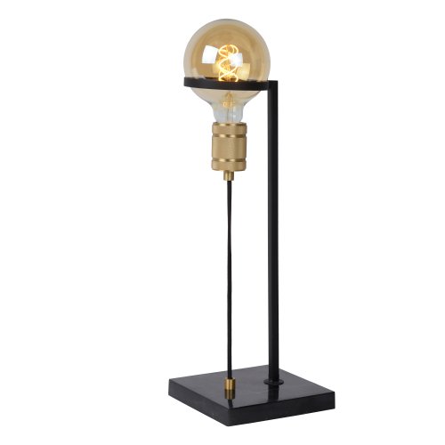 LUCIDE OTTELIEN Table lamp E27/60W H50cm Black stolní lampa - obrázek