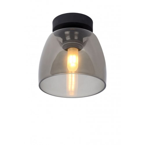 LUCIDE TYLER Wall Light 1xG9/33W Black/Smoke Glass nástěnné svítidlo - obrázek