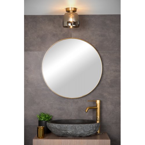 LUCIDE TYLER Wall Light 1xG9/33W Gold/Smoke Glass nástěnné svítidlo - obrázek