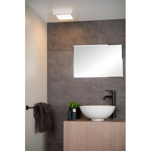 LUCIDE BRICE-LED Ceiling L. Dimmable 22W Square IP44 - obrázek