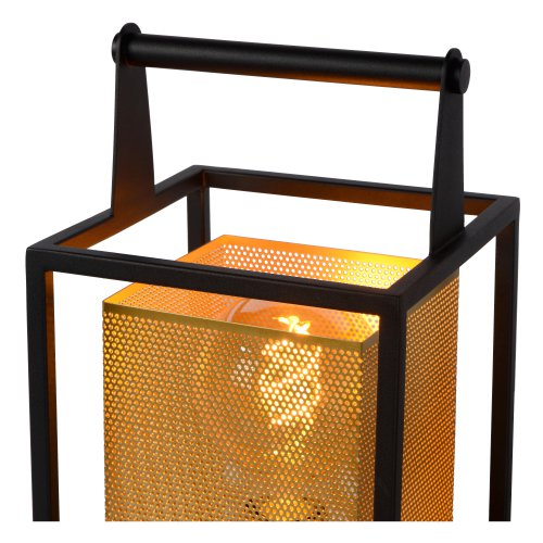 LUCIDE SANSA Table lamp 1xE27/40W Black/Gold stolní lampa - obrázek