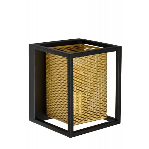 LUCIDE SANSA Wall light 1xE27/40W Black/Gold nástěnné svítidlo - obrázek