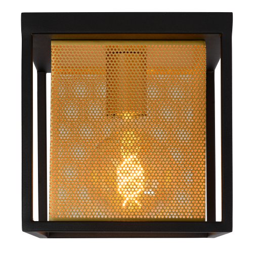 LUCIDE SANSA Ceiling light 1xE27/40W Black/Gold - obrázek