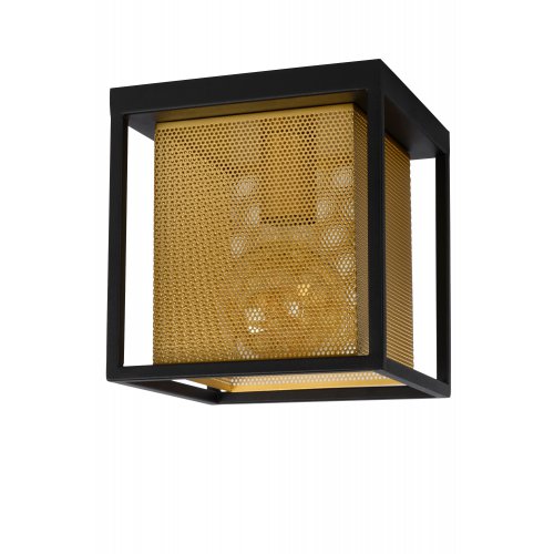LUCIDE SANSA Ceiling light 1xE27/40W Black/Gold - obrázek