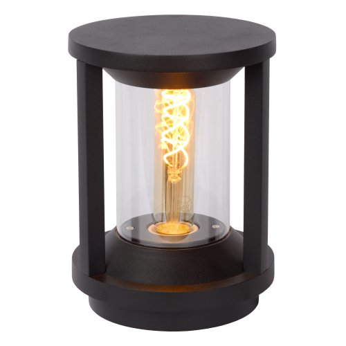 LUCIDE CADIX Outdoor Base lamp 22cm E27/max 15W led Black venkovní svítidlo - obrázek