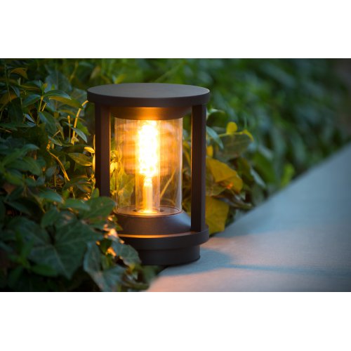 LUCIDE CADIX Outdoor Base lamp 22cm E27/max 15W led Black venkovní svítidlo - obrázek