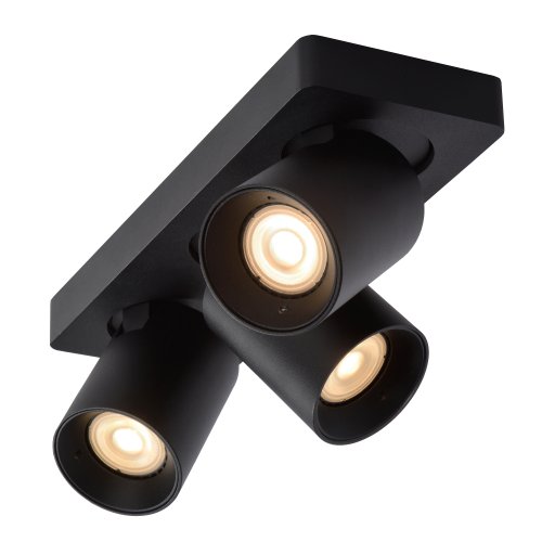 LUCIDE NIGEL Ceiling spotlight 3xGU10/5W Black - obrázek