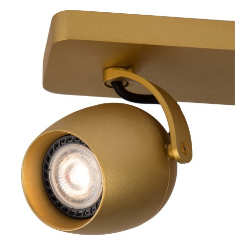 LUCIDE PRESTON  Ceiling Spotlight 2x GU10/5W Satin Brass - obrázek