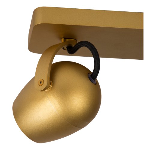 LUCIDE PRESTON  Ceiling Spotlight 2x GU10/5W Satin Brass - obrázek