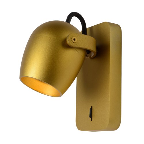 LUCIDE PRESTON  Ceiling Spotlight 1x GU10/5W Satin Brass - obrázek