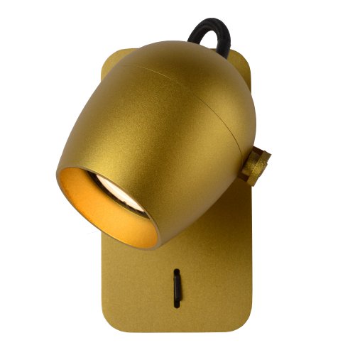 LUCIDE PRESTON  Ceiling Spotlight 1x GU10/5W Satin Brass - obrázek