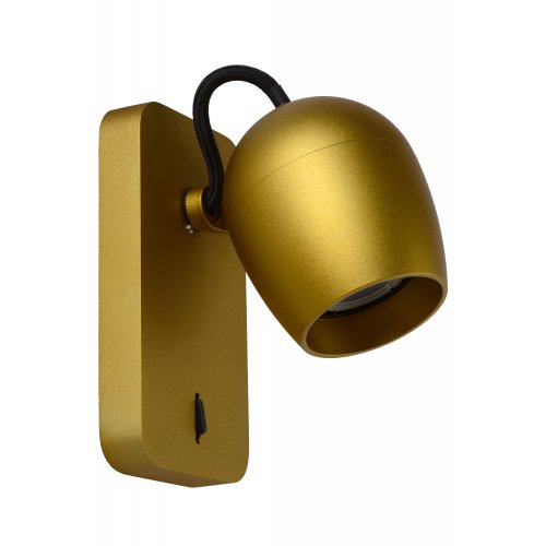 LUCIDE PRESTON  Ceiling Spotlight 1x GU10/5W Satin Brass - obrázek