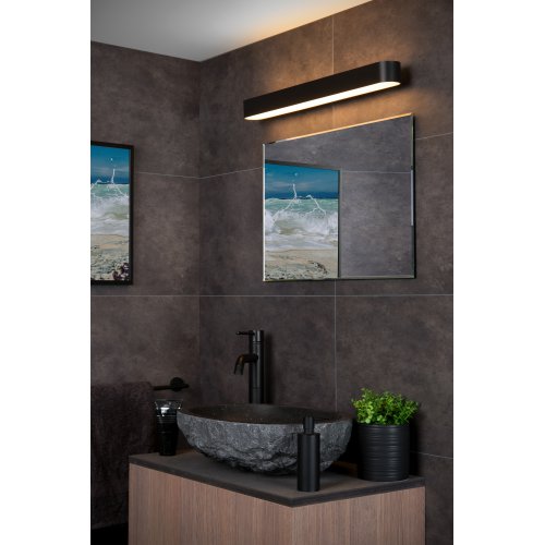 LUCIDE MADELON Wall ligh Bathroom  Integr. Led 9W  Black nástěnné svítidlo - obrázek