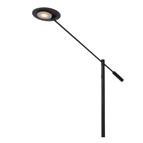 LUCIDE ANSELMO Reading lamp Led  9W Black stojací lampa - obrázek