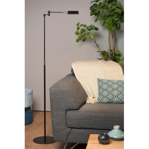 LUCIDE NUVOLA Reading lamp Led 9W Black stojací lampa - obrázek