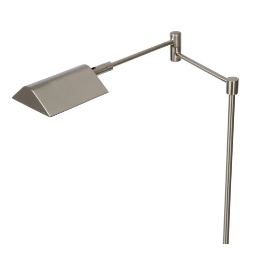 LUCIDE NUVOLA Reading lamp Led 9W Satin Chrome stojací lampa - obrázek