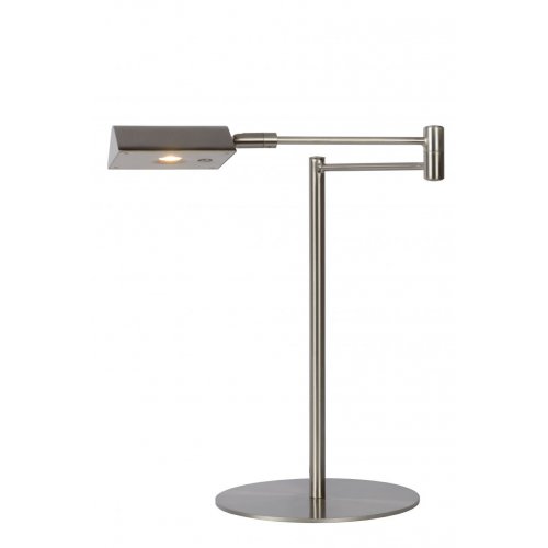 LUCIDE NUVOLA Desk lamp Led 9W Satin Chrome stolní lampa - obrázek