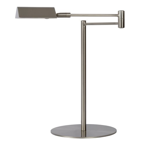 LUCIDE NUVOLA Desk lamp Led 9W Satin Chrome stolní lampa - obrázek