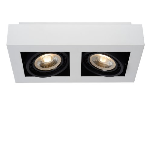 LUCIDE ZEFIX Ceiling Spotlight 2x Gu10/12W DTW White - obrázek