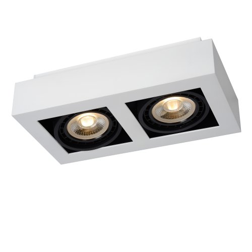 LUCIDE ZEFIX Ceiling Spotlight 2x Gu10/12W DTW White - obrázek