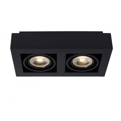 LUCIDE ZEFIX Ceiling Spotlight 2x Gu10/12W DTW Black