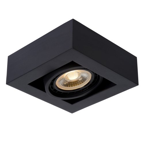 LUCIDE ZEFIX Ceiling Spotlight 1x Gu10/12W DTW Black - obrázek