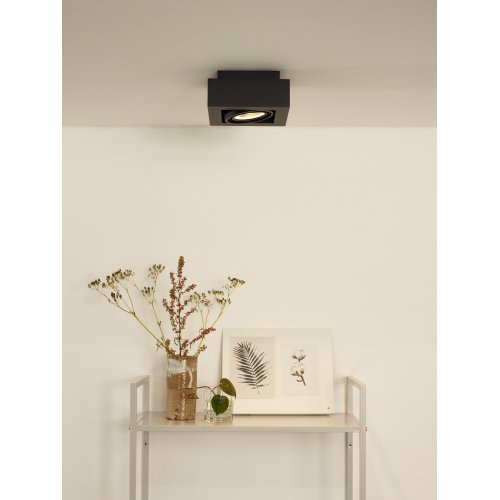 LUCIDE ZEFIX Ceiling Spotlight 1x Gu10/12W DTW Black - obrázek