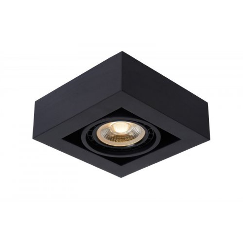 LUCIDE ZEFIX Ceiling Spotlight 1x Gu10/12W DTW Black