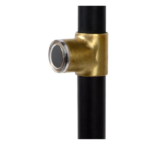 LUCIDE PEPIJN Floorlamp 1xE14 Black/Gold stojací lampa - obrázek