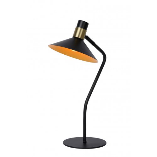 LUCIDE PEPIJN Table lamp 1xE14 Black/Gold stolní lampa - obrázek