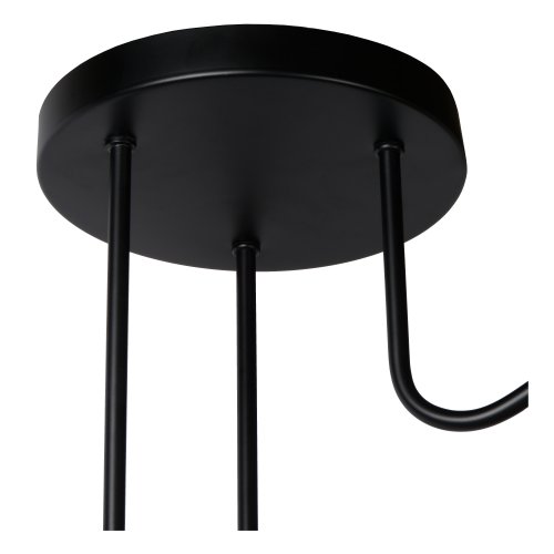 LUCIDE PEPIJN Ceiling Light 3xE14 Black/Gold - obrázek