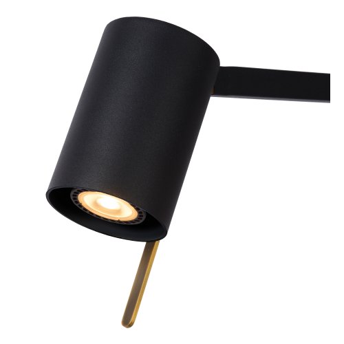 LUCIDE LESLEY Floor lamp GU10/35W Black stojací lampa - obrázek