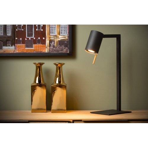 LUCIDE LESLEY Table lamp GU10/35W Black stolní lampa - obrázek