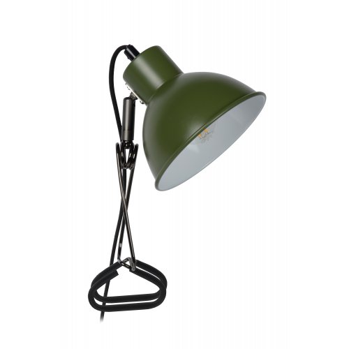 LUCIDE MIES Clamp Lamp E27/40W Green stolní lampa - obrázek