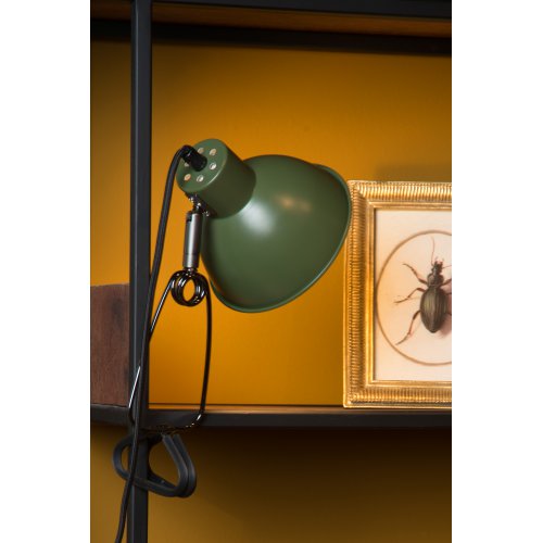 LUCIDE MIES Clamp Lamp E27/40W Green stolní lampa - obrázek