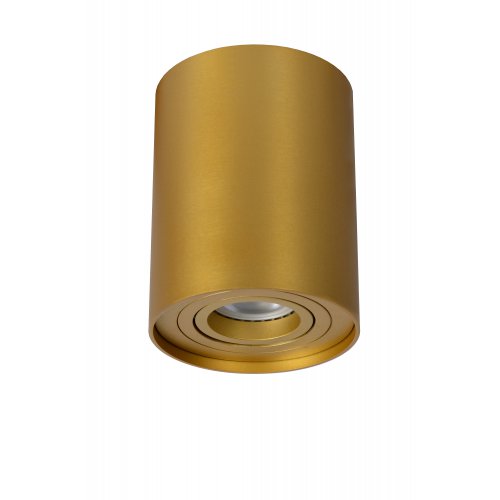 LUCIDE TUBE Spot Round GU10 D9.6 H12.5cm Matt gold/Brass bodové svítidlo, bodovka - obrázek