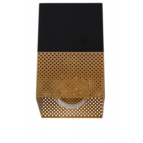 LUCIDE RENATE Ceiling Light  1x E27/40W Black/Gold - obrázek