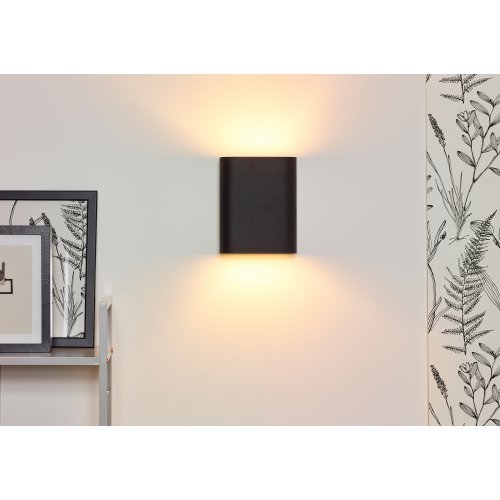 LUCIDE OVALIS Wall Light 2xE14/9W Black/Gold nástěnné svítidlo - obrázek