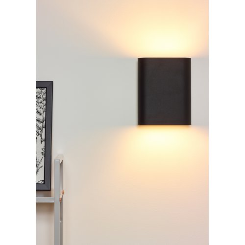 LUCIDE OVALIS Wall Light 2xE14/9W Black/Gold nástěnné svítidlo - obrázek