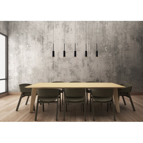 LUCIDE TUBULE  Pendant Led 5x7W 2700K Black závěsné svítidlo, lustr - obrázek