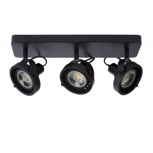 LUCIDE TALA LED Spot 3x GU10/12W DTW Black bodové svítidlo, bodovka - obrázek