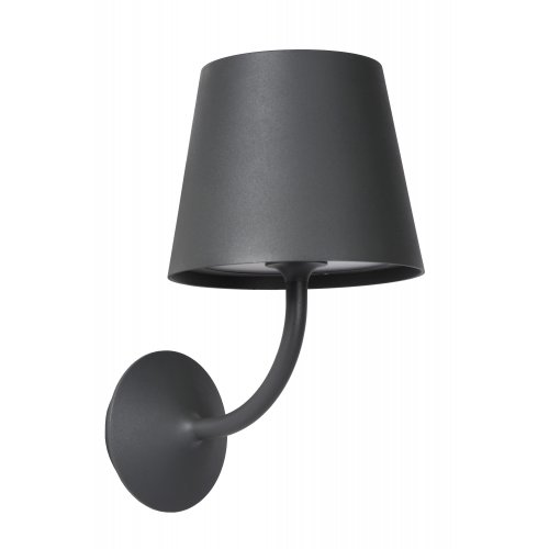 LUCIDE JUSTIN Wall light   IP65 LED 7W  Black venkovní svítidlo - obrázek